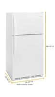 33-inch Wide Top Freezer Refrigerator - 20 cu. ft.