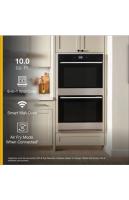 10.0 Total Cu. Ft. Double Wall Oven with Air Fry When Connected.