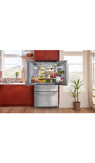 26.2 Cu. Ft. Multi-Door French Door Refrigerator with Platinum Interior
