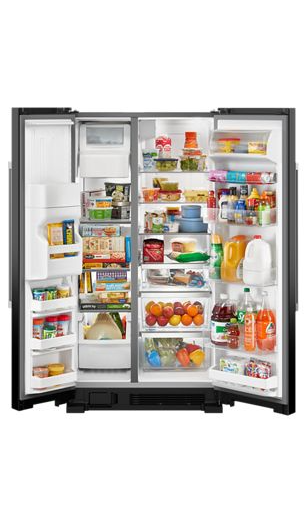 36-inch Wide Side-by-Side Refrigerator - 25 cu ft.