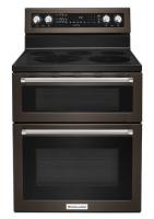 30-Inch 5 Burner Electric Double Oven Convection Range