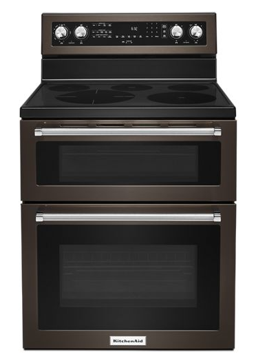 30-Inch 5 Burner Electric Double Oven Convection Range