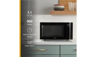 1.1 Cu. Ft. Capacity Countertop Microwave with 900 Watt Cooking Power