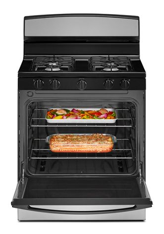 Amana® 30-inch Gas Range with Easy-Clean Glass Door