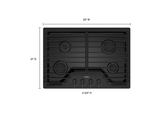 30-inch Gas Cooktop with SpeedHeat™ Burners