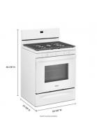 5.0 cu. ft. Gas Range with Center Oval Burner