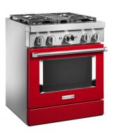 KitchenAid® 30'' Smart Commercial-Style Dual Fuel Range with 4 Burners