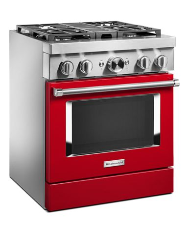 KitchenAid® 30'' Smart Commercial-Style Dual Fuel Range with 4 Burners