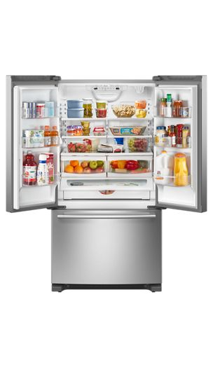 Maytag® 36 Inch Wide French Door Bottom Mount Refrigerator with Max Cool Setting - 25 Cu. Ft.