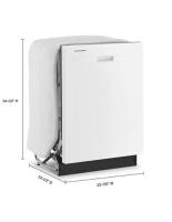 Quiet Dishwasher with Boost Cycle and Pocket Handle