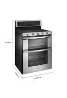 6.0 Cu. Ft. Gas Double Oven Range with EZ-2-Lift™ Hinged Grates