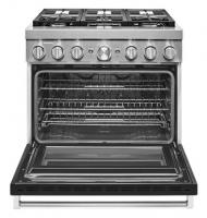 KitchenAid® 36'' Smart Commercial-Style Dual Fuel Range with 6 Burners