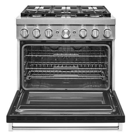 KitchenAid® 36'' Smart Commercial-Style Dual Fuel Range with 6 Burners