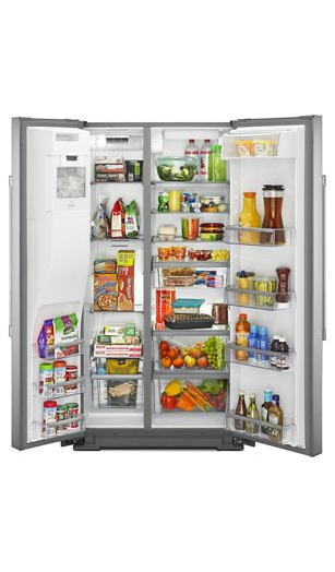 36- Inch Wide Counter Depth Side-by-Side Refrigerator- 21 Cu. Ft.
