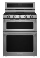 30-Inch 5 Burner Gas Double Oven Convection Range