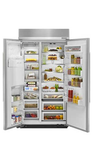 25.0 cu. ft 42-Inch Width Built-In Side by Side Refrigerator with PrintShield™ Finish