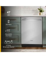 Large Capacity Dishwasher with 3rd Rack.