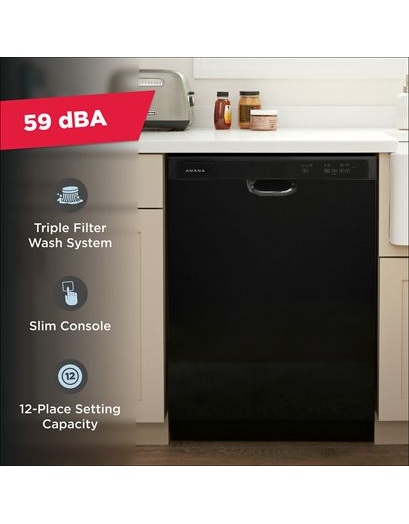 Amana® Dishwasher with Triple Filter Wash System