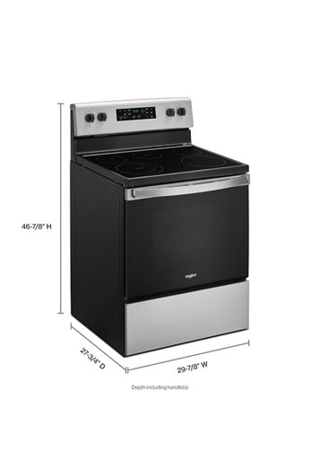 5.3 cu. ft. Whirlpool® electric range with Frozen Bake™ technology