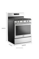 30-inch Wide Gas Range With 5th Oval Burner - 5.0 Cu. Ft.