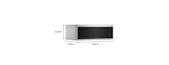 Smart Low Profile Microwave Hood Combination with Dual Fan Ventilation