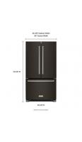 25 Cu. Ft. 36-Width Standard Depth French Door Refrigerator with Interior Dispense