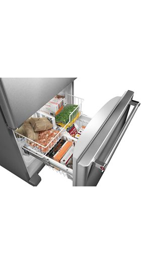 19 cu. ft. 30-Inch Width Full Depth Non Dispense Bottom Mount Refrigerator.