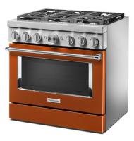 KitchenAid® 36'' Smart Commercial-Style Dual Fuel Range with 6 Burners