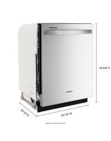 Large Capacity Dishwasher with 3rd Rack.