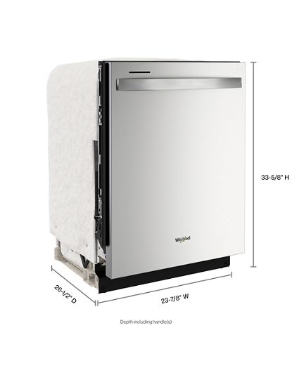 Large Capacity Dishwasher with 3rd Rack.