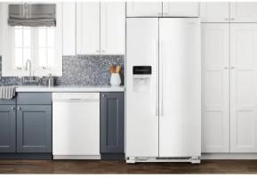 36-inch Side-by-Side Refrigerator with Dual Pad External Ice and Water Dispenser