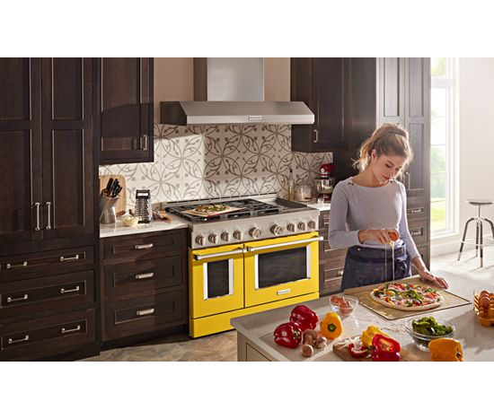  KitchenAid® 48'' Smart Commercial-Style Gas Range with Griddle