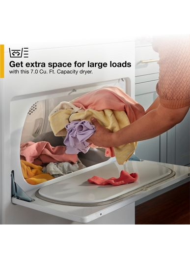 7.0 Cu. Ft. Top Load Gas Moisture Sensing Dryer