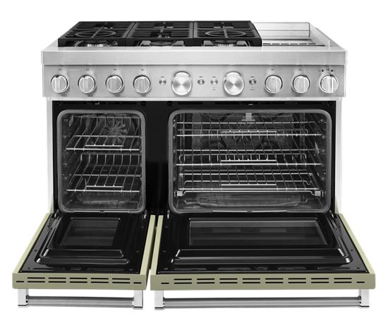 KitchenAid® 48'' Smart Commercial-Style Dual Fuel Range with Griddle