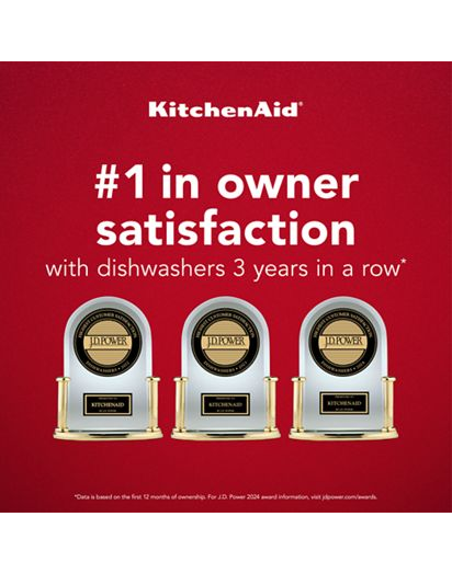 Third Level Jet Rack Dishwasher in PrintShield™ Finish, 41 dBA
