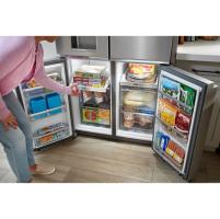 36-Inch Counter Depth 4 Door Refrigerator with Ice Maker in Door