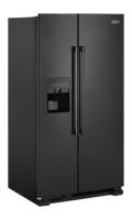 36-Inch Wide Side-by-Side Refrigerator with Exterior Ice and Water Dispenser - 25 Cu. Ft.