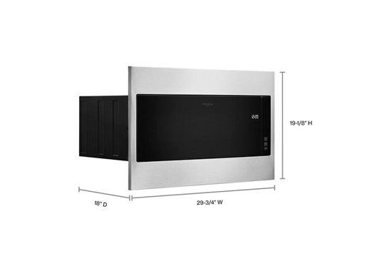 1.1 cu. ft. Built-In Microwave with Standard Trim Kit - 19-1/8