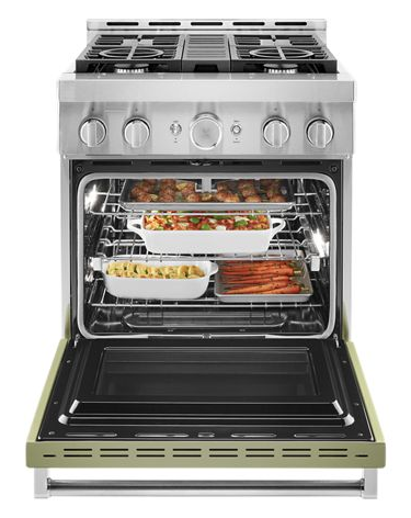 KitchenAid® 30'' Smart Commercial-Style Gas Range with 4 Burners