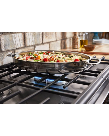30-Inch 5-Burner Dual Fuel Convection Slide-In Range with Baking Drawer