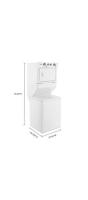 3.5 cu.ft Electric Stacked Laundry Center 9 Wash cycles and AutoDry™
