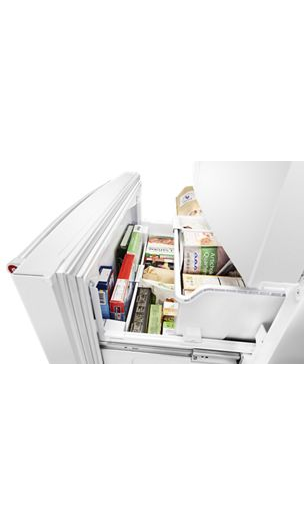 26.8 cu. ft. 36-Inch Width Standard Depth French Door Refrigerator with Exterior Ice and Water and PrintShield™ finish