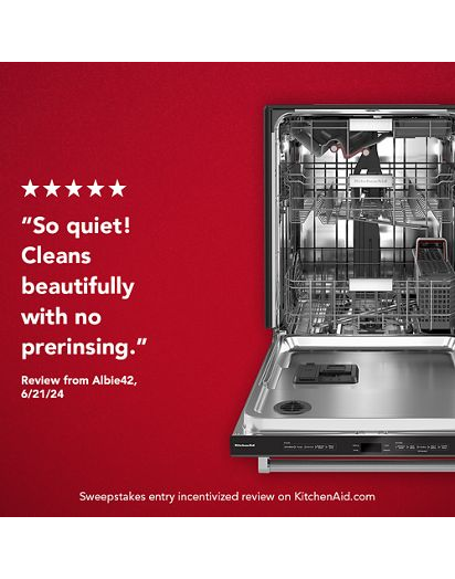 44dBA Dishwasher with FreeFlex™ Third Rack and LED Interior Lighting.