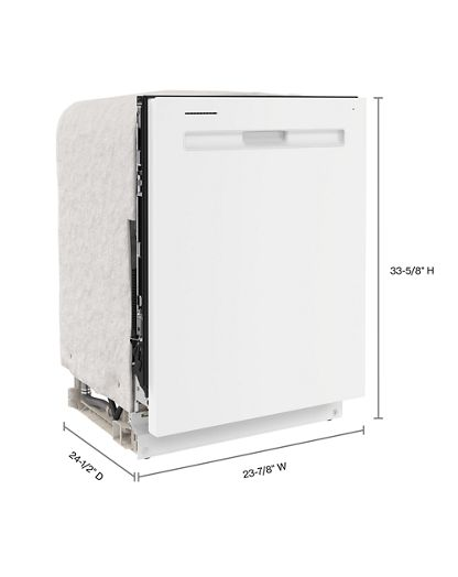 Top control dishwasher with Third Level Rack and Dual Power Filtration