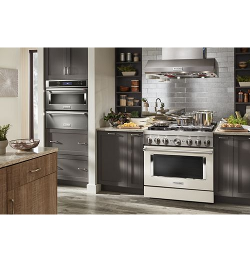 KitchenAid® 36'' Smart Commercial-Style Gas Range with 6 Burners