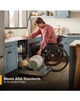 44 dBA ADA Compliant Dishwasher Flush with Cabinets with 3rd Rack