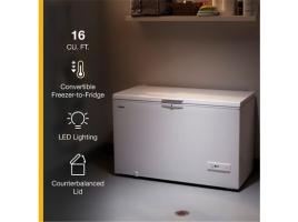 16 Cu. Ft. Convertible Freezer to Refrigerator with Baskets