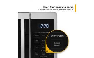 0.9 Cu. Ft. Capacity Countertop Microwave with 900 Watt Cooking Power