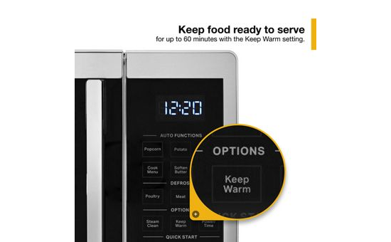 0.9 Cu. Ft. Capacity Countertop Microwave with 900 Watt Cooking Power