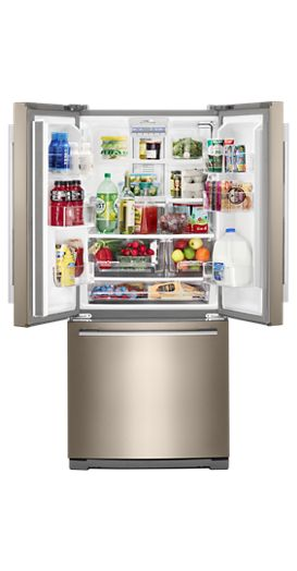 30-inch Wide Contemporary Handle French Door Refrigerator - 20 cu. ft.